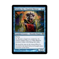 WOTC MtG Champions of Kamigawa Meloku the Clouded Mirror (R) (Foil) EX - Image 1