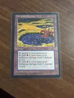 sulfurous springs - misprints (off-centerd) - ice age, mtg - Image 1