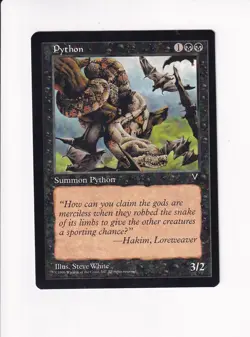 1996 MAGIC THE GATHERING MTG VISIONS PYTHON (#1) (PH) - Image 1