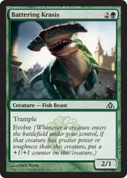 Battering Krasis - Medium Play MTG Dragon's Maze - Image 1