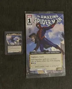 Amazing Spider-Man 1 NYCC Magic The Gathering Comic & MTG Peter Parker Promo - Image 1