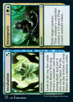 Incubation // Incongruity - Near Mint MTG Commander 2021 Strixhaven - Image 1