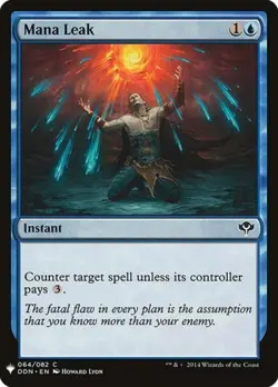 Mana Leak - Light Play MTG Mystery Booster - Image 1