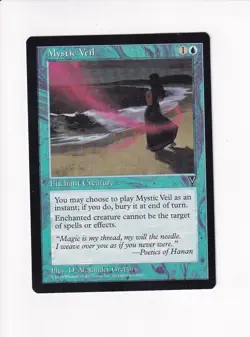 1996 MAGIC THE GATHERING MTG VISIONS MYSTIC VEIL (#1) (PH) - Image 1