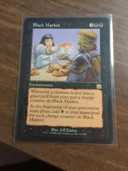 MTG Black Market Mercadian Masques Regular Card English Edition LP Rare! - Image 1