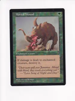 1996 MAGIC THE GATHERING MTG VISIONS MORTAL WOUND (#3) (PH) - Image 1