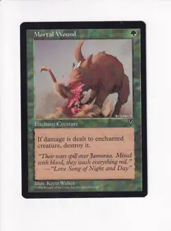 1996 MAGIC THE GATHERING MTG VISIONS MORTAL WOUND (#2) (PH) - Image 1