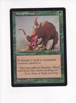 1996 MAGIC THE GATHERING MTG VISIONS MORTAL WOUND (#1) (PH) - Image 1