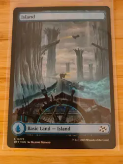 MTG Island (Full Art FOIL) 0273 Aetherdrift M/NM Free UK P&P - Image 1