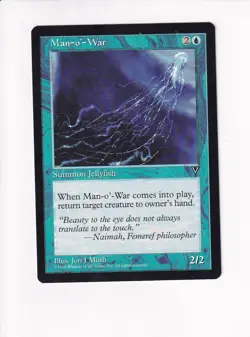 1996 MAGIC THE GATHERING MTG VISIONS MAN-O'-WAR (PH) - Image 1