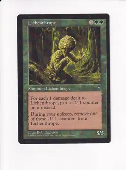 1996 MAGIC THE GATHERING MTG VISIONS LICHENTHROPE (PH) - Image 1