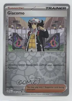Giacomo Reverse Foil Pokemon Scarlet & Violet Paldea Evolved SV02 #182 - Image 1
