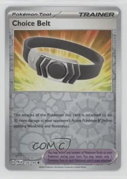 Choice Belt Reverse Foil Pokemon Scarlet & Violet Paldea Evolved SV02 #176 - Image 1