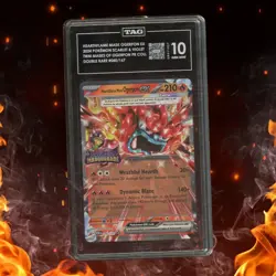 Pokemon Twilight Masquerade HEARTHFLAME MASK OGERPON EX 040/167 TAG 10 - Image 1