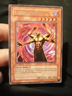 Yugioh Lesser Fiend LOD-003 Rare 1st Ed NM - Image 1