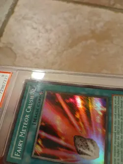 2002 Yugioh Fairy Meteor Crush PSV-063 PSA 9 Unlimited Super (Minor Case Scuffs) - Image 3