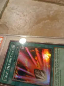 2002 Yugioh Fairy Meteor Crush PSV-063 PSA 9 Unlimited Super (Minor Case Scuffs) - Image 4