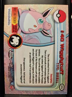 Pokemon Card - 2000 Topps Chrome Series 1 Wigglytuff #40 Holo Foil - Image 2