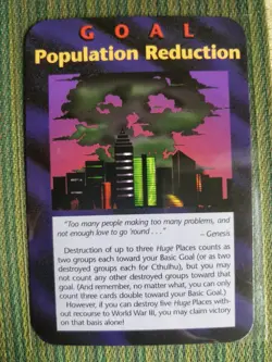 Goal : Population Reduction CARD Assassins NEW WORLD ORDER ILLUMINATI INWO GAME - Image 1