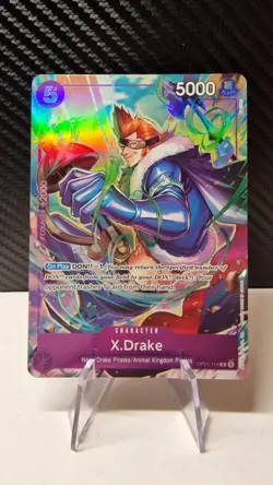 OP01-114 X.Drake Alt art - English One Piece TCG Card Romance Dawn - Image 1