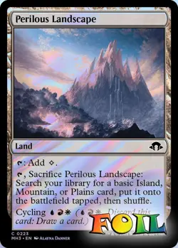 Perilous Landscape 0223 MTG Modern Horizons 3 Common NP Foil - Image 1
