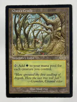 Gaea’s Cradle Urzas Saga MP Moderate Play MTG Magic The Gathering - Image 1