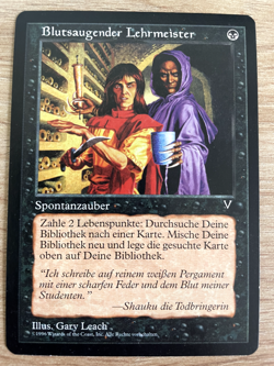 Blutsaugender Lehrmeister Magic Karte MtG Visionen Vampiric Tutor Visions - Image 1