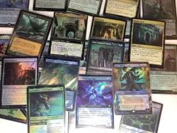 100+ FOILS MtG Tricky Terrain collector deck upgraded Commander EDH pre con land - Image 1