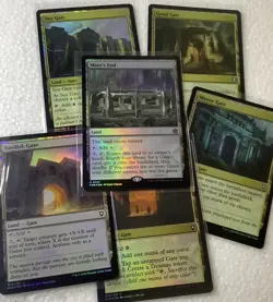 100+ FOILS MtG Tricky Terrain collector deck upgraded Commander EDH pre con land - Image 2