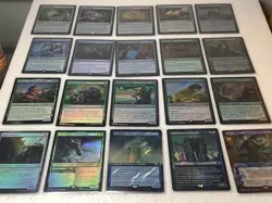 100+ FOILS MtG Tricky Terrain collector deck upgraded Commander EDH pre con land - Image 4