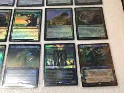 100+ FOILS MtG Tricky Terrain collector deck upgraded Commander EDH pre con land - Image 5