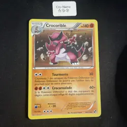 Carte Pokemon Crocorible Holo 65/114 Noir et Blanc Francais - Image 1