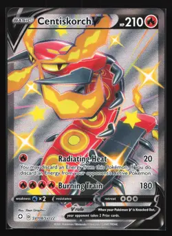 Pokemon Centiskorch V SV108 Shining Fates Ultra Rare Full Art Holo NM - Image 1