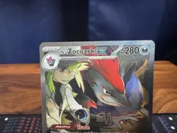 N’s Zoroark EX SIR 185/159 NEAR MINT English Journey Together Pokemon TCG - Image 2