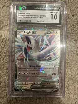 CGC Gem Mint 10 Lugia ex 017/034 Classic Venusaur Deck Holo Pokemon 2023 TCG - Image 1