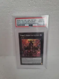 Yugioh Binder C1: Numeron Chaos Gate Sunya 1st Edition PSA10 BLAR-EN021 - Image 1