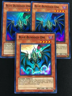 YUGIOH BLUE BLOODED ONI GENF-EN034 SUPER X3 (NM) TWO ARE 1ST - Image 1