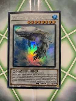 x1 White Aura Whale - BLC1-EN011 - Ultra Rare-Silver 1st Edition Yu-Gi-Oh! M/NM - Image 1