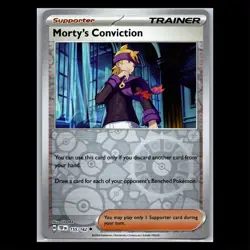 Morty's Conviction 155/162 Reverse Holo - Temporal Forces Pokemon Card - Image 1
