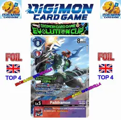 DIGIMON CARD GAME EVOLUTION CUP PROMO CARD TOP 4 Paildramon (EX3-010) FOIL ENG - Image 1
