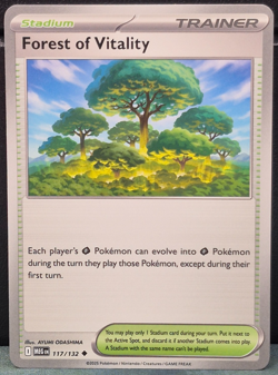 Forest of Vitality 117/132 Mega Evolution Pokemon TCG Near Mint Card Game NM MEG - Image 1