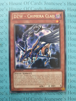 JOTL-EN001 DZW - Chimera Clad Rare Yu-Gi-Oh Card 1st Edition New - Image 1