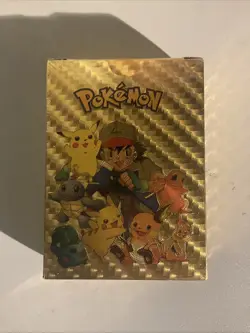 55cards/box Collector's Edition Gold 55 Card Non-TCG Fan Art Pokemon Sealed Deck - Image 1