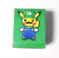 Pokemon Card Luigi Pikachu Deck Case Multicolor Super Mario Collaboration Japan - Image 1