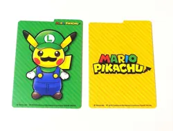 Pokemon Card Luigi Pikachu Deck Case Multicolor Super Mario Collaboration Japan - Image 3