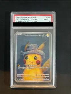 PSA 10 Van Gogh Pikachu Promo Pokemon Card Grey Felt Hat Mint English 2023 JPN - Image 1