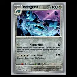 Metagross 115/162 Reverse Holo - Temporal Forces Pokemon Card - Image 1