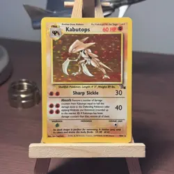 Pokemon kabutops Fossil Holo Rare Card 9/62 1999 WOTC Vintage - Image 1