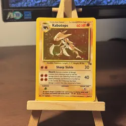 Pokemon kabutops Fossil Holo Rare Card 9/62 1999 WOTC Vintage - Image 3