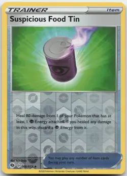 Suspicious Food Tin 066/073 Reverse Holo Champion's Path Pokemon Card NM - Image 1